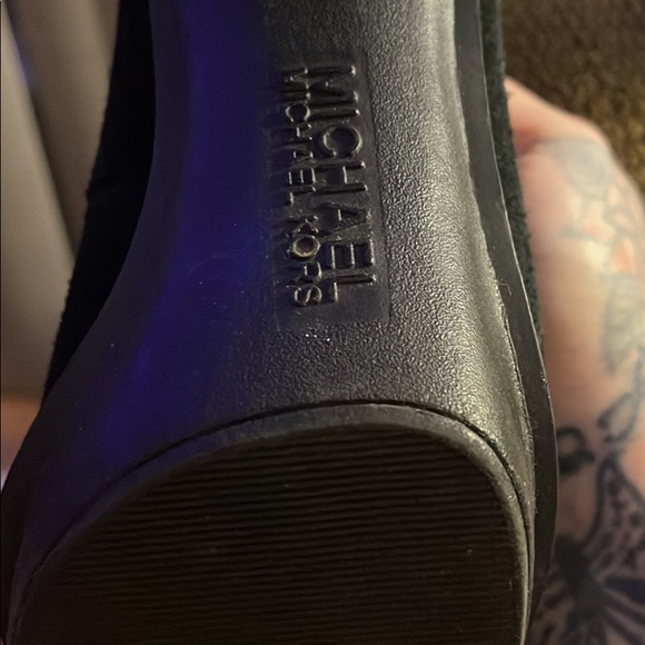 Black Michael kors high heel boots size 7 - Picture 3 of 4